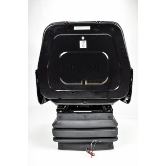  Fotel siedzenie ciągnikowe pneumatyczne komfortowe materiałowe  MONTANA- czarne (PŁYWAJĄCE)